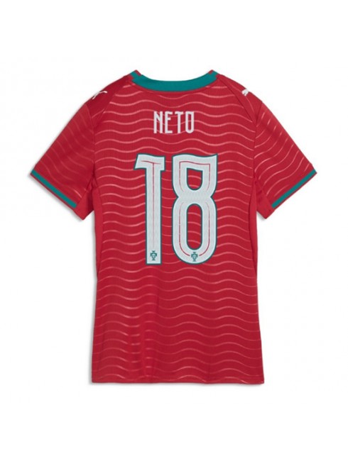 Portugal Pedro Neto #18 Replika Hemmakläder Dam VM 2026 Kortärmad Portugal Pedro Neto #18 Replika Hemmakläder Dam VM 2026 Kortärmad